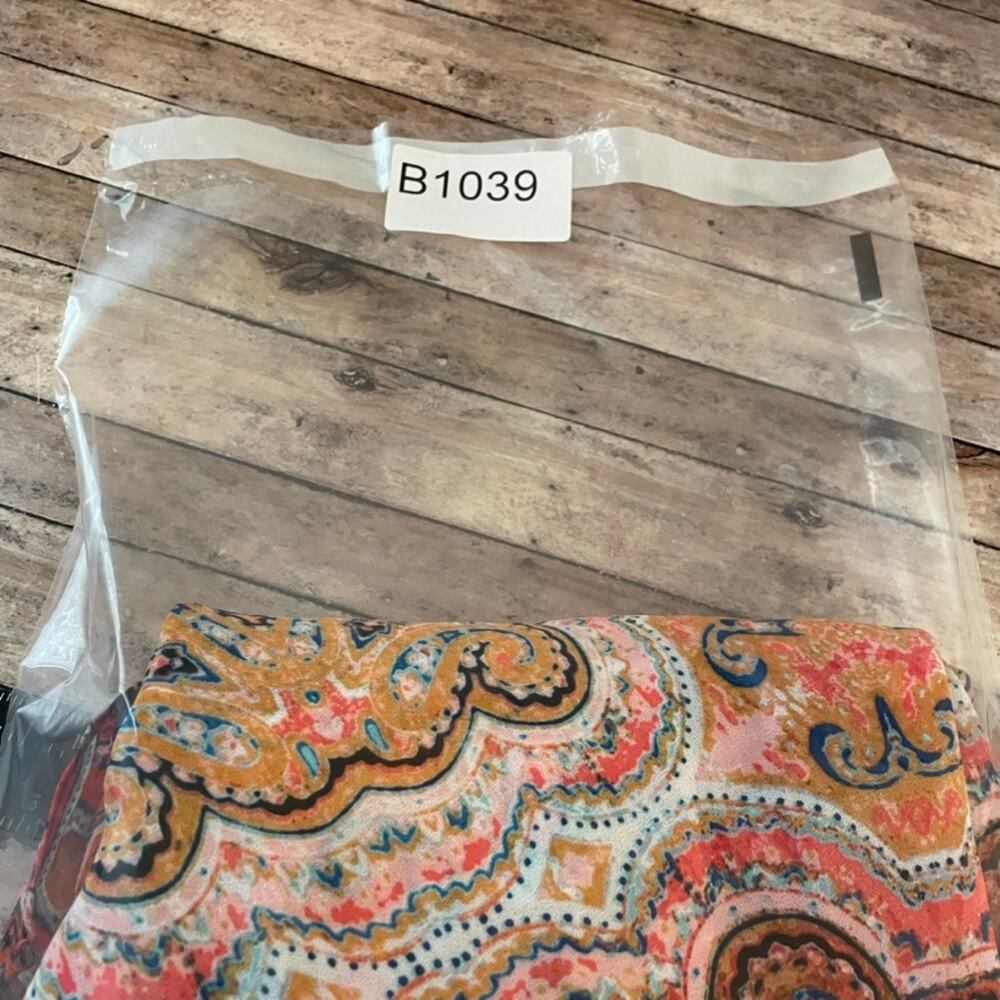 Chicos Sheer Tunic XL Paisley Lagenlook Boho Artsy Longline Lightweight Sz 3 - Picture 10 of 10